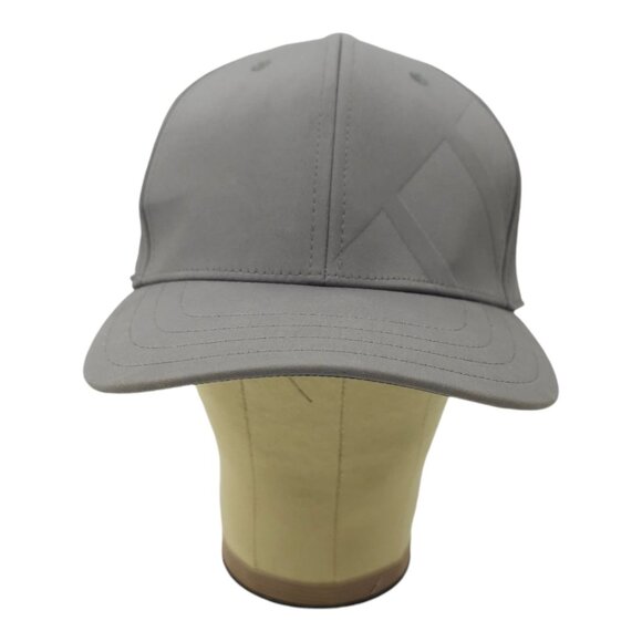 Adidas Golf Cap Stretch Fitted S/M Baseball Tennis Gray Hat Tonal Stripe - Picture 9 of 13